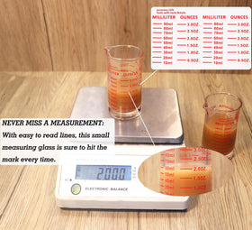 Ackers BORO3.3 sturdy borosilicate glass with stable base.