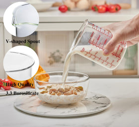 Ackers BORO3.3 V-shaped spout for controlled pouring.