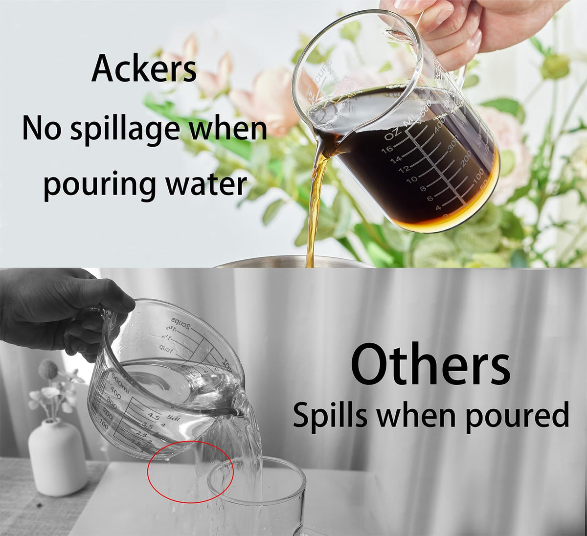 Ackers high borosilicate glass resists temperature changes for versatile kitchen use