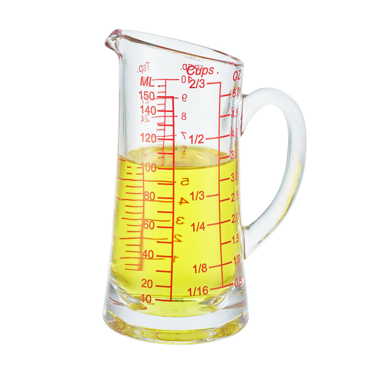 Ackers glass measuring cup serves as a versatile kitchen and bar essential
