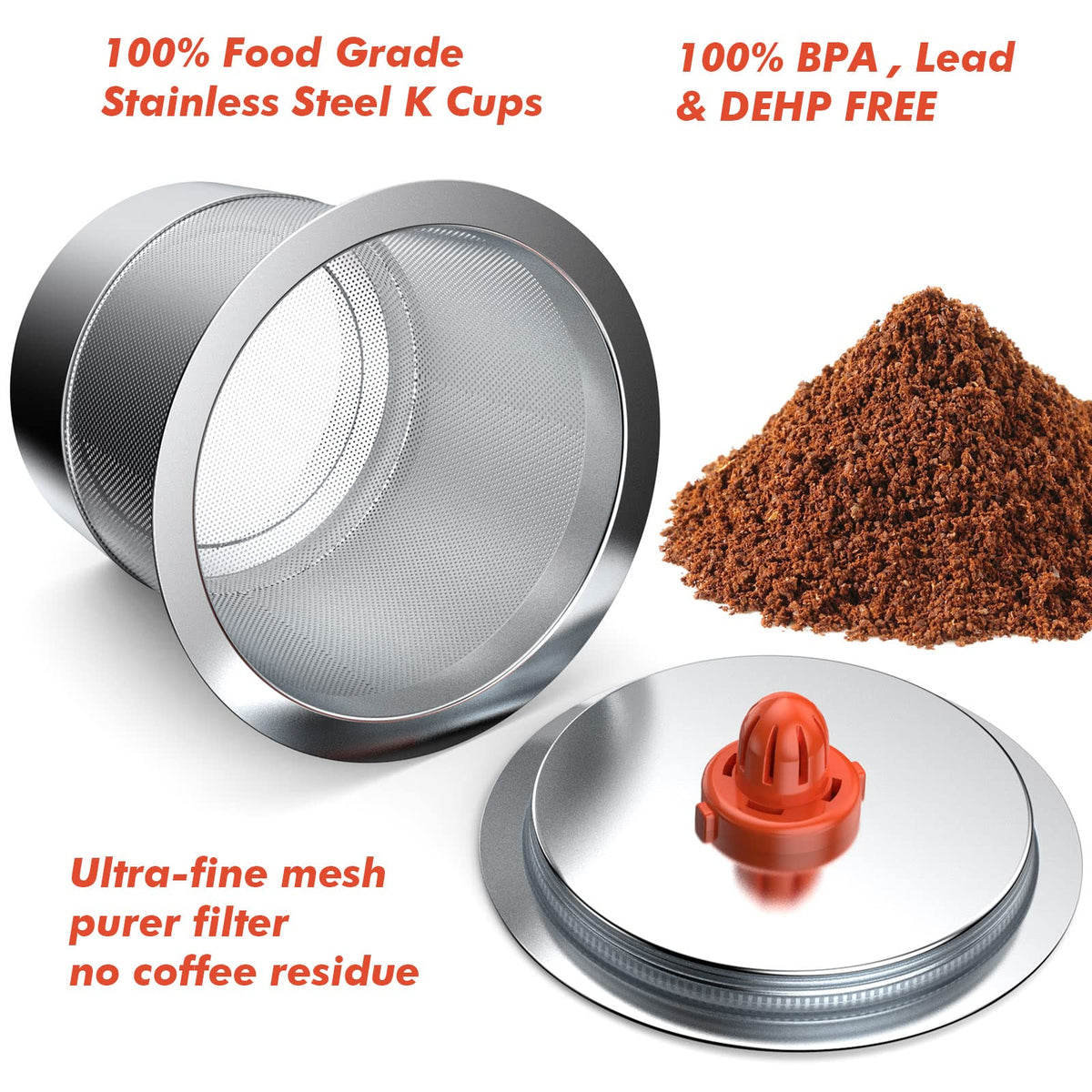 Leak-proof one-piece design minimizes spills during brewing.