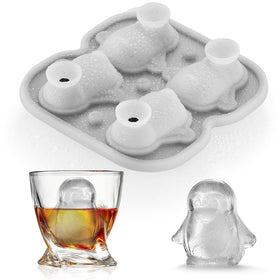 ACOOKEE penguins ice cube tray with penguin shapes for stylish cocktails