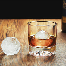 ACOOKEE soccer-ball ice cubes with detailed pattern chill whiskey and cocktails without quick dilution.
