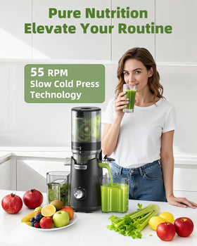 ACoqoos Cold Press Juicer BPA-free materials for safe drinking.