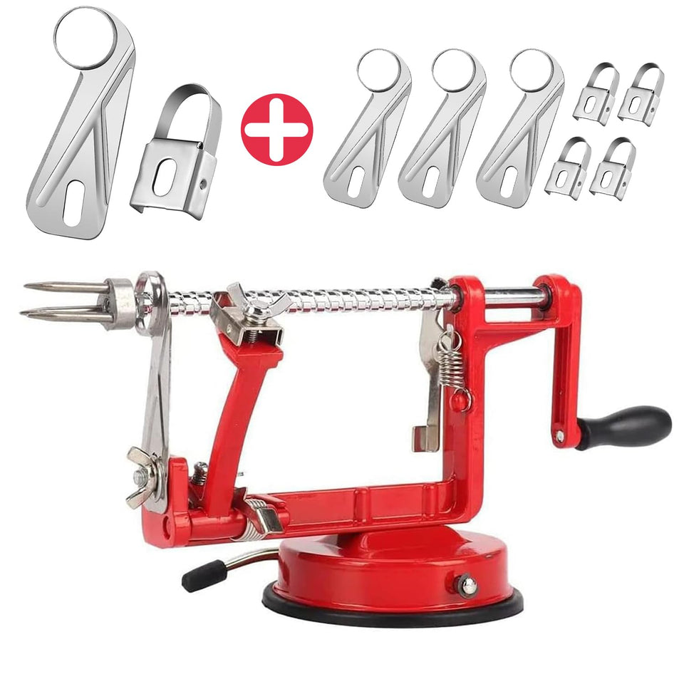 ACOTUM apple peeler red with suction base for stable prep