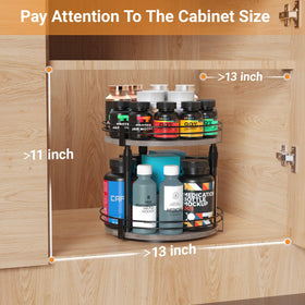 Across-Star spice rack fits countertop, cabinet, or pantry spaces