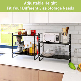 Across-Star Stackable Kitchen Storage showing multiple tiers for organized pantry