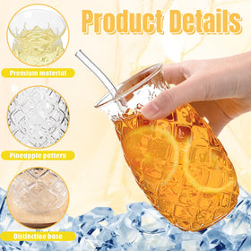 Acshio clear 17 oz glass highlights drink color and clarity