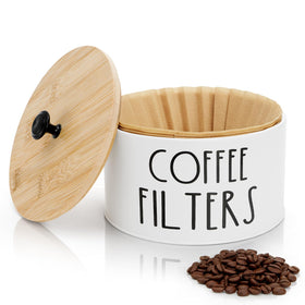 Acshio coffee filter holder with lid highlights easy access near the brewer