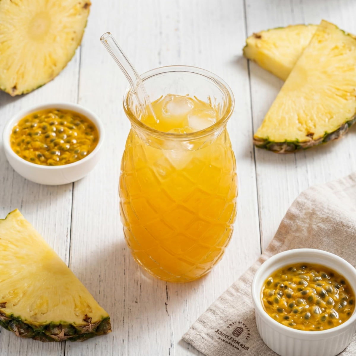 Acshio embossed pineapple design adds texture and charm