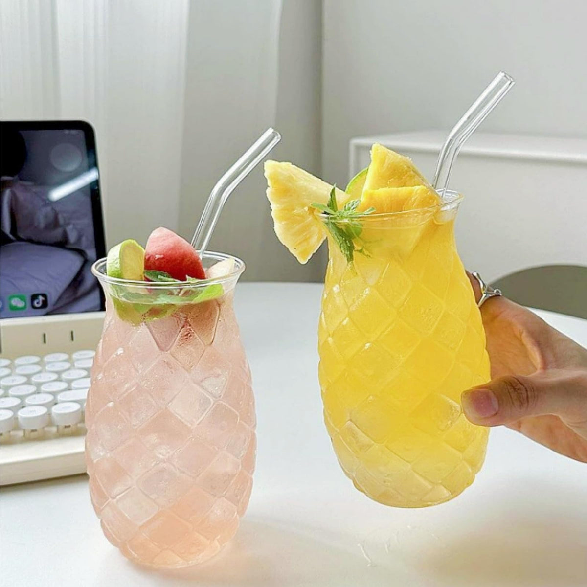 Acshio housewarming gift ready pineapple glasses for new homes