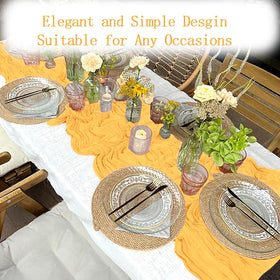 ACSUIT 4-pack table runner offers versatile wedding and event decor.