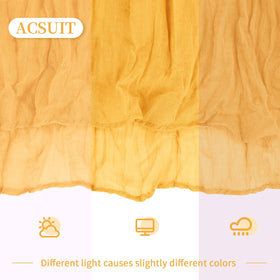 Gauze table runner from ACSUIT is easy to care for and maintains softness after washing.