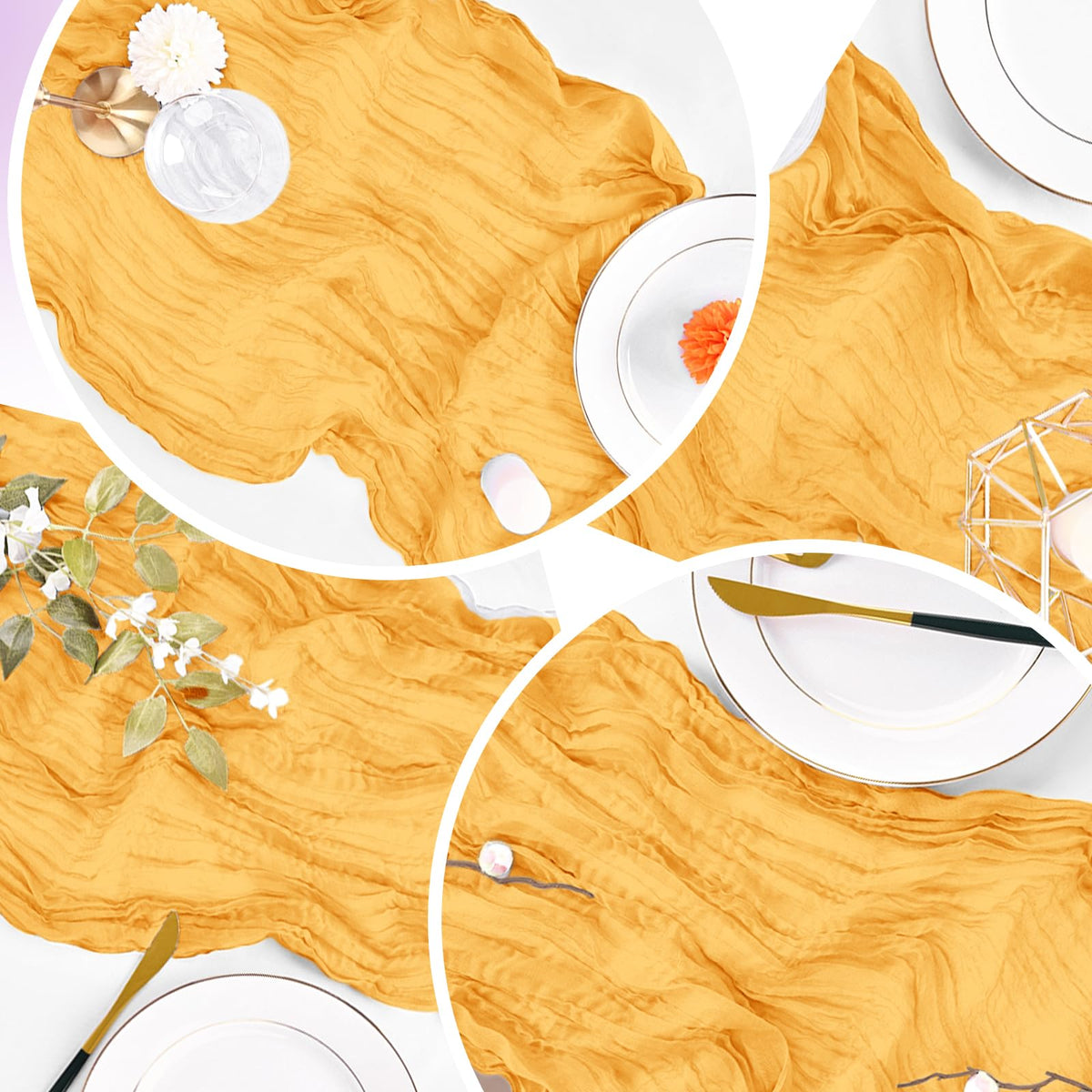 ACSUIT versatile decorative table runner for weddings, birthdays, baby showers, and holidays.
