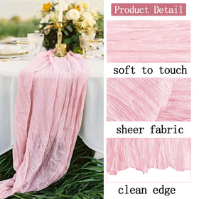 ACSUIT boho gauze texture closeup highlights soft folds and delicate fabric.