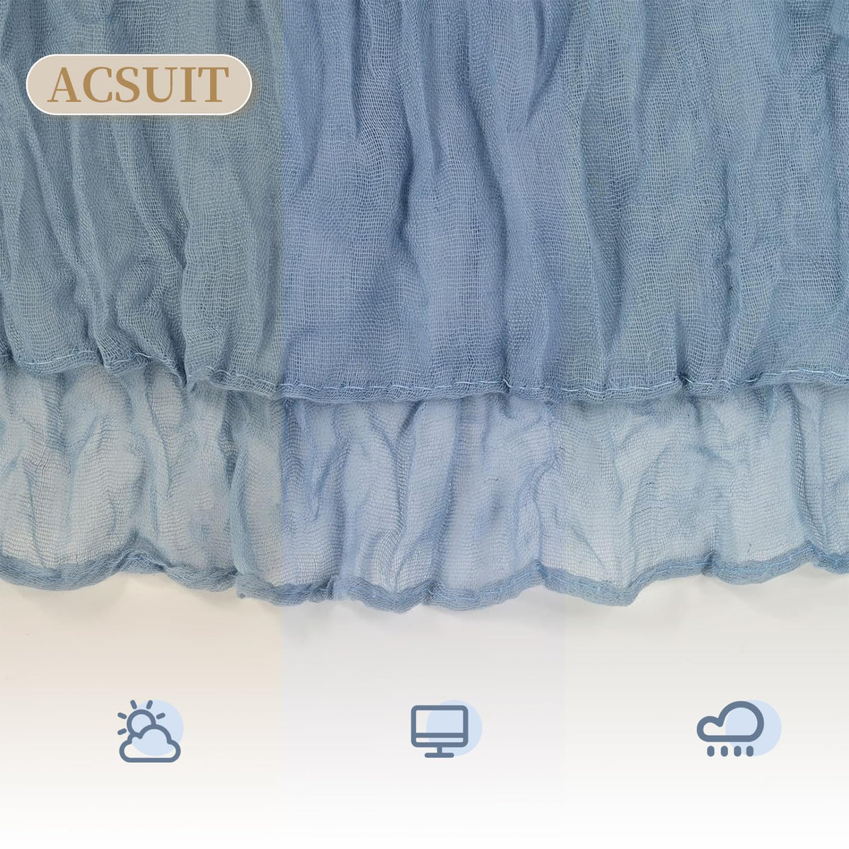 ACSUIT table runner displayed on a table showing versatile decoration options