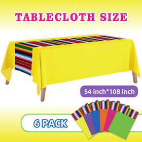 Actilize serape tablecloth in purple enhances Taco Twosday setups while guarding surfaces.