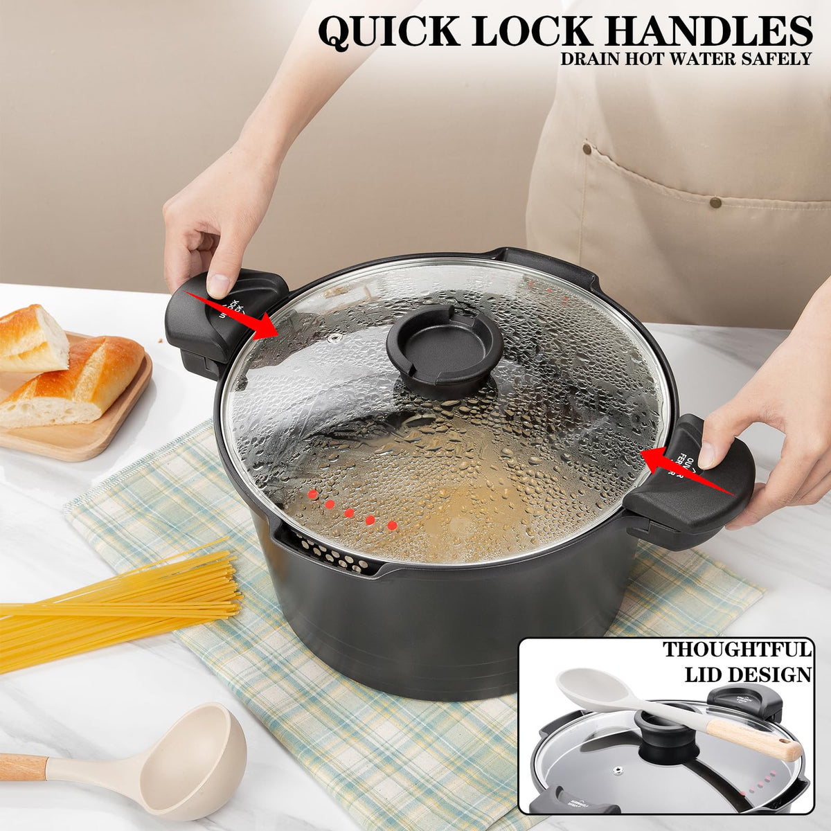 ACTIV CUISINE dishwasher-safe design saves time on cleanup.