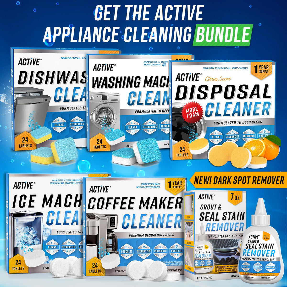 ACTIVE bulk 1-year supply packaging emphasizes long-term value.