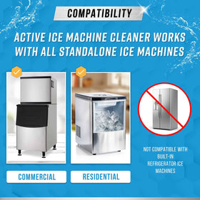ACTIVE compatibility with Frigidaire Opal GE Profile ice makers highlighted.