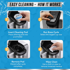 ACTIVE K-Cup cleaning pod maintains clean brew path for better flavor