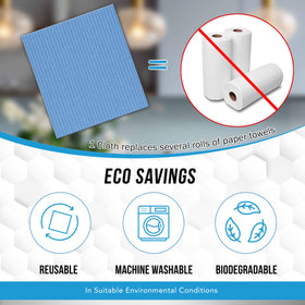 ACTIVE Swedish dishcloths 12-pack reusable towel alternative in action