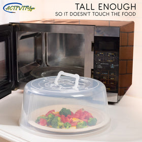 ACTIVITYYA easy-grip top-handle lid for safe, cool-to-touch lifting.