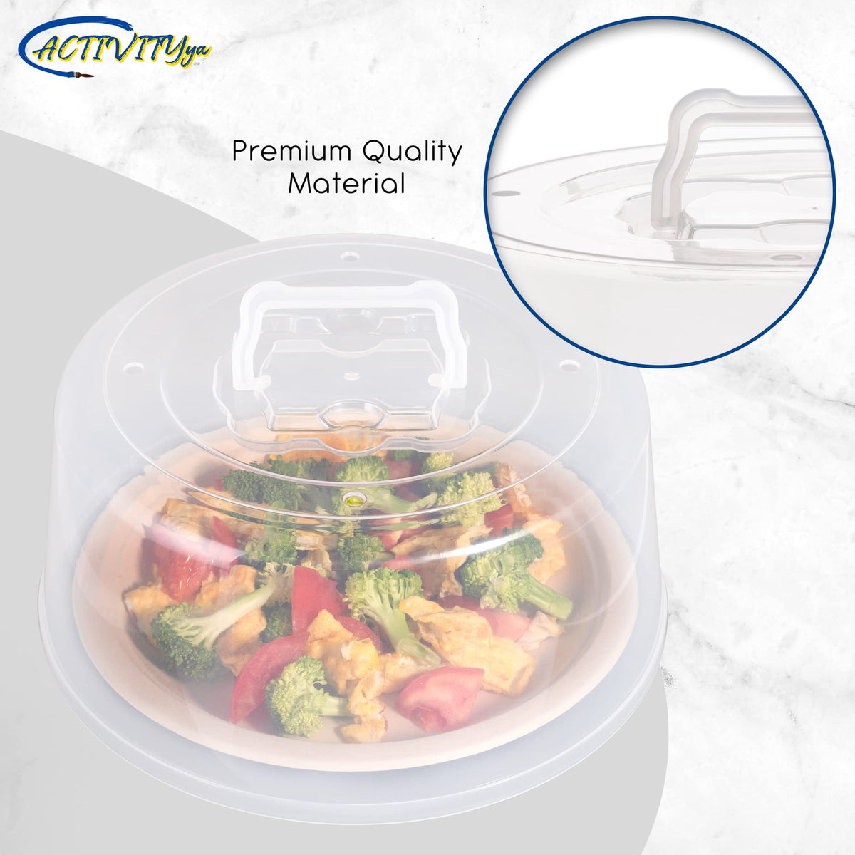ACTIVITYYA heat-resistant lid handles temperatures up to 300F for versatile use.