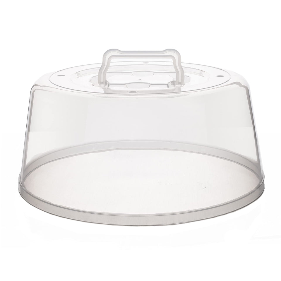 ACTIVITYYA large microwave cover dome keeps mess contained while heating meals.