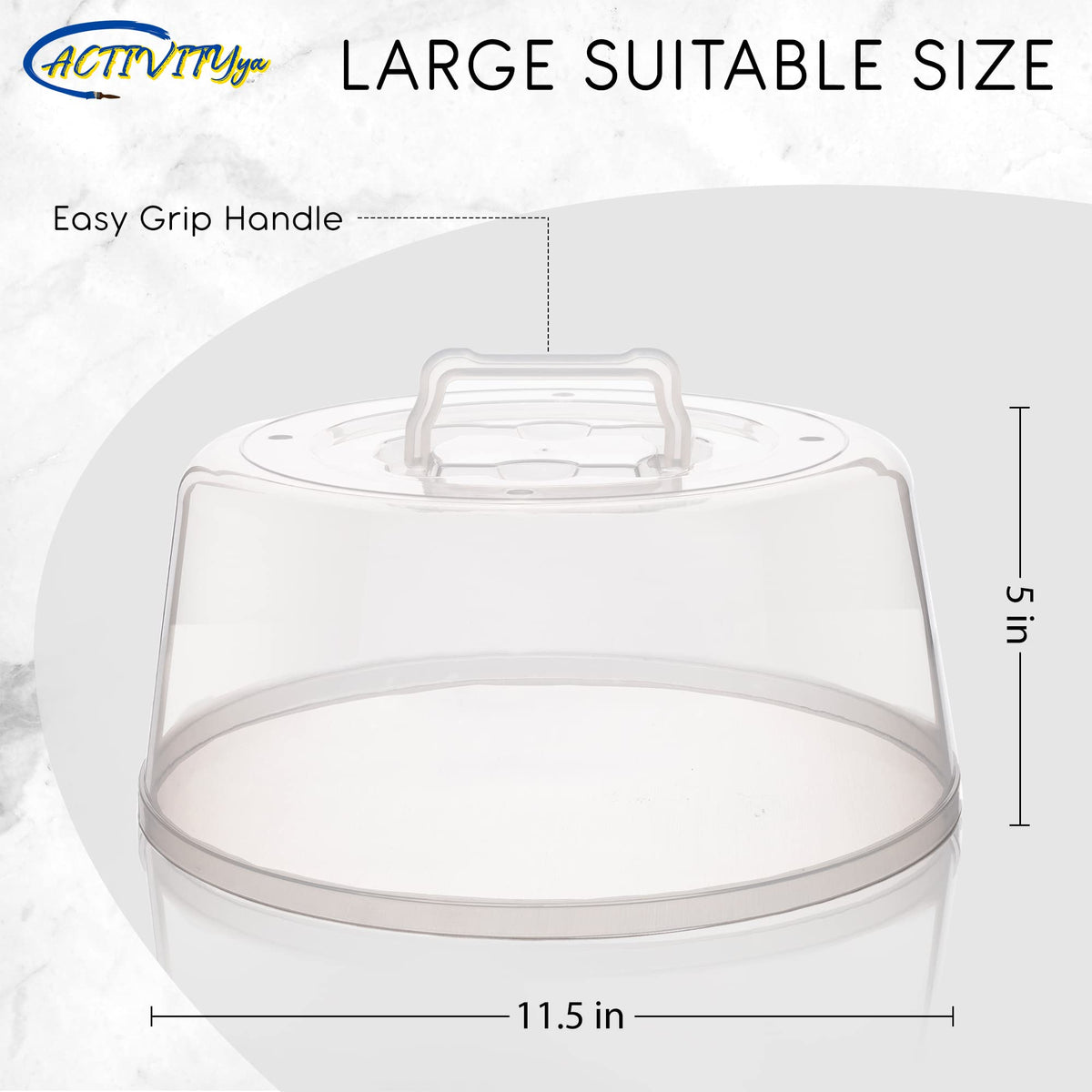 ACTIVITYYA microwave splatter guard with ventilation promotes even steam release during reheating.