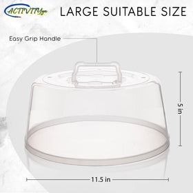 ACTIVITYYA microwave splatter guard with ventilation promotes even steam release during reheating.