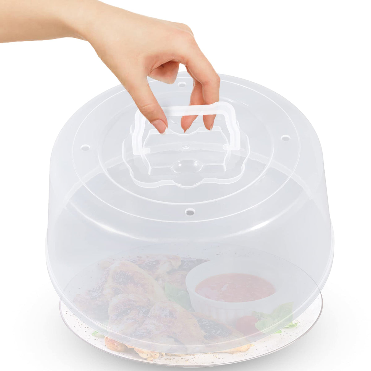 ACTIVITYYA oversized 11.5x5 cover fits plates, bowls, and containers.