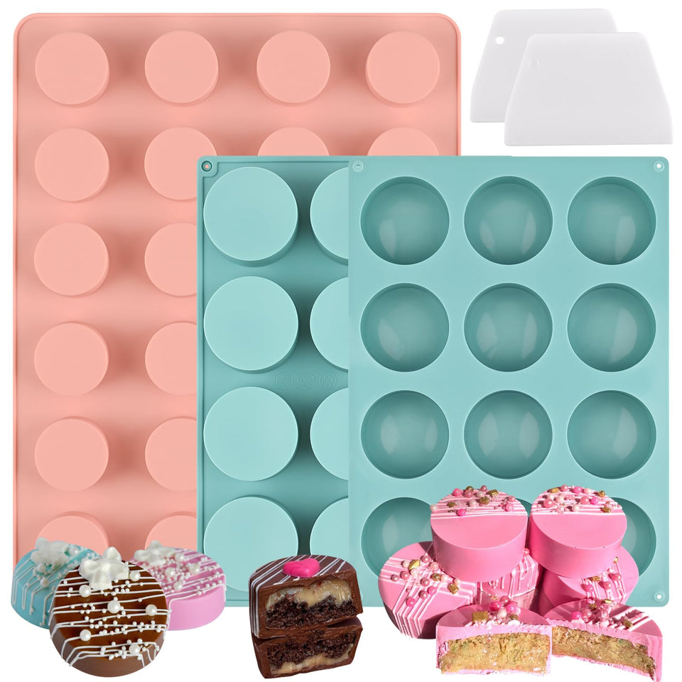 Actvty cake puck mold set with 24 cavities for batch cores