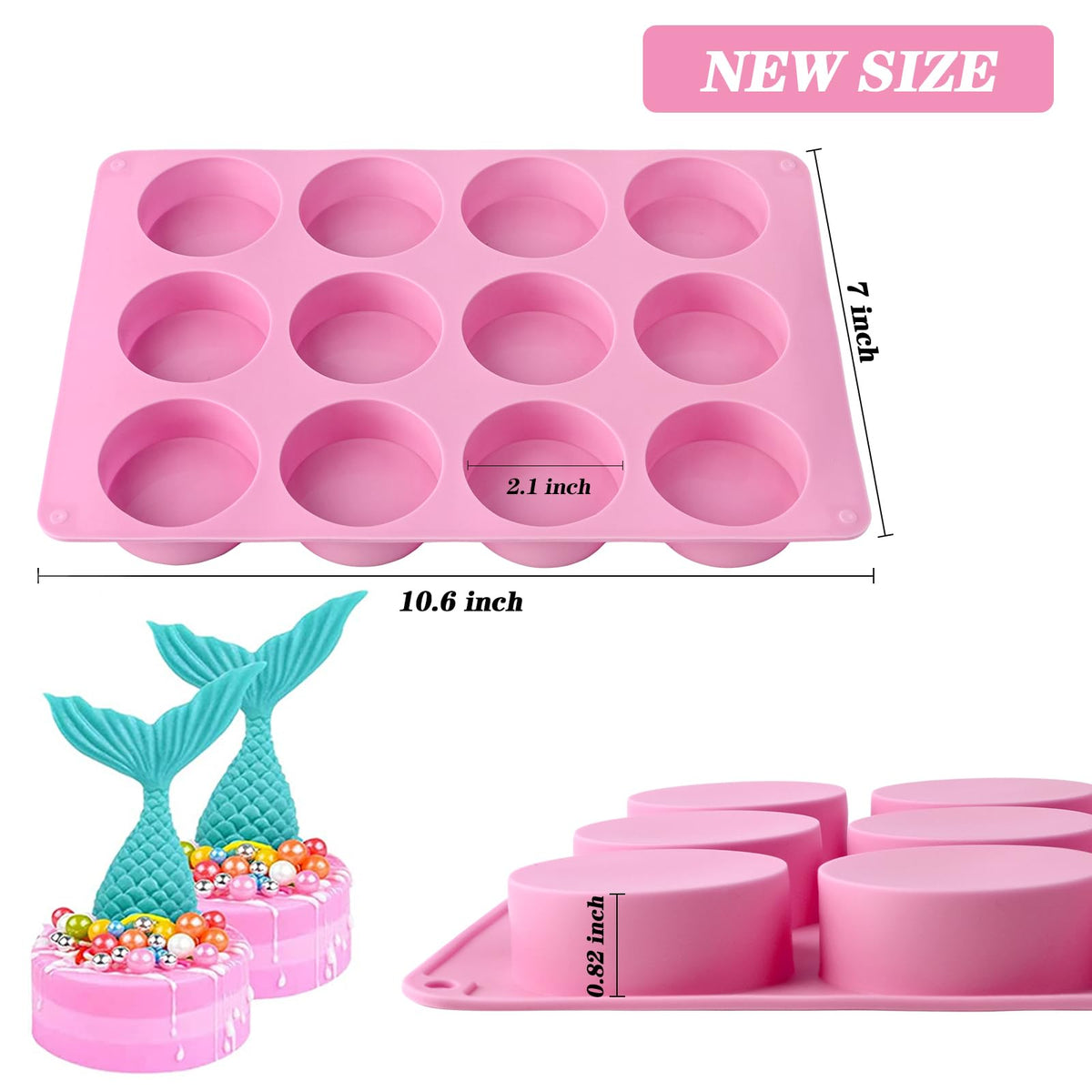 Actvty silicone mold nonstick surface makes pop-out desserts effortless.