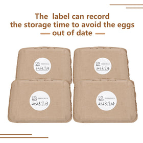 ACXFOND flip-top egg carton offers secure, stackable storage.