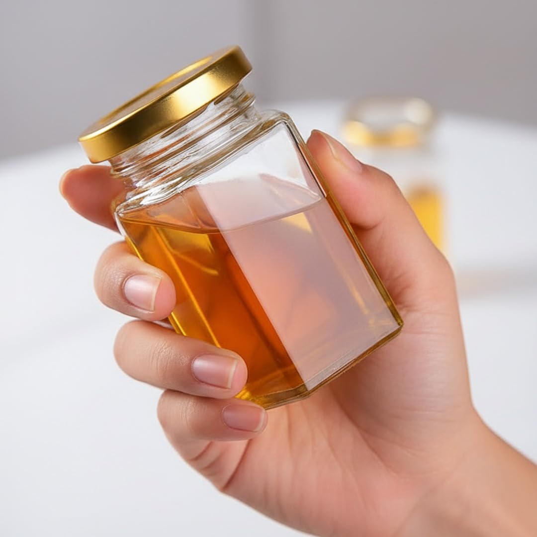 Adabocute wooden dipper included for easy honey serving