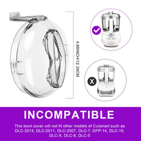 Fits older Cuisinart Mini Prep Plus DLC-2A models with the DLC-2AWB-1 bowl.