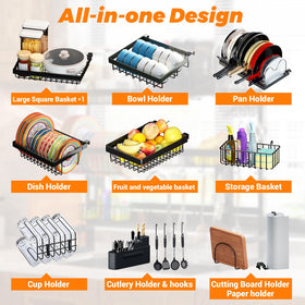 ADBIU heavy-duty rack supports up to 144 lb for everyday use.