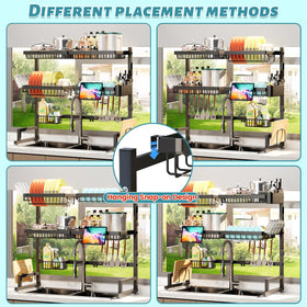 Daily-use, durable kitchen drying rack by ADBIU in action