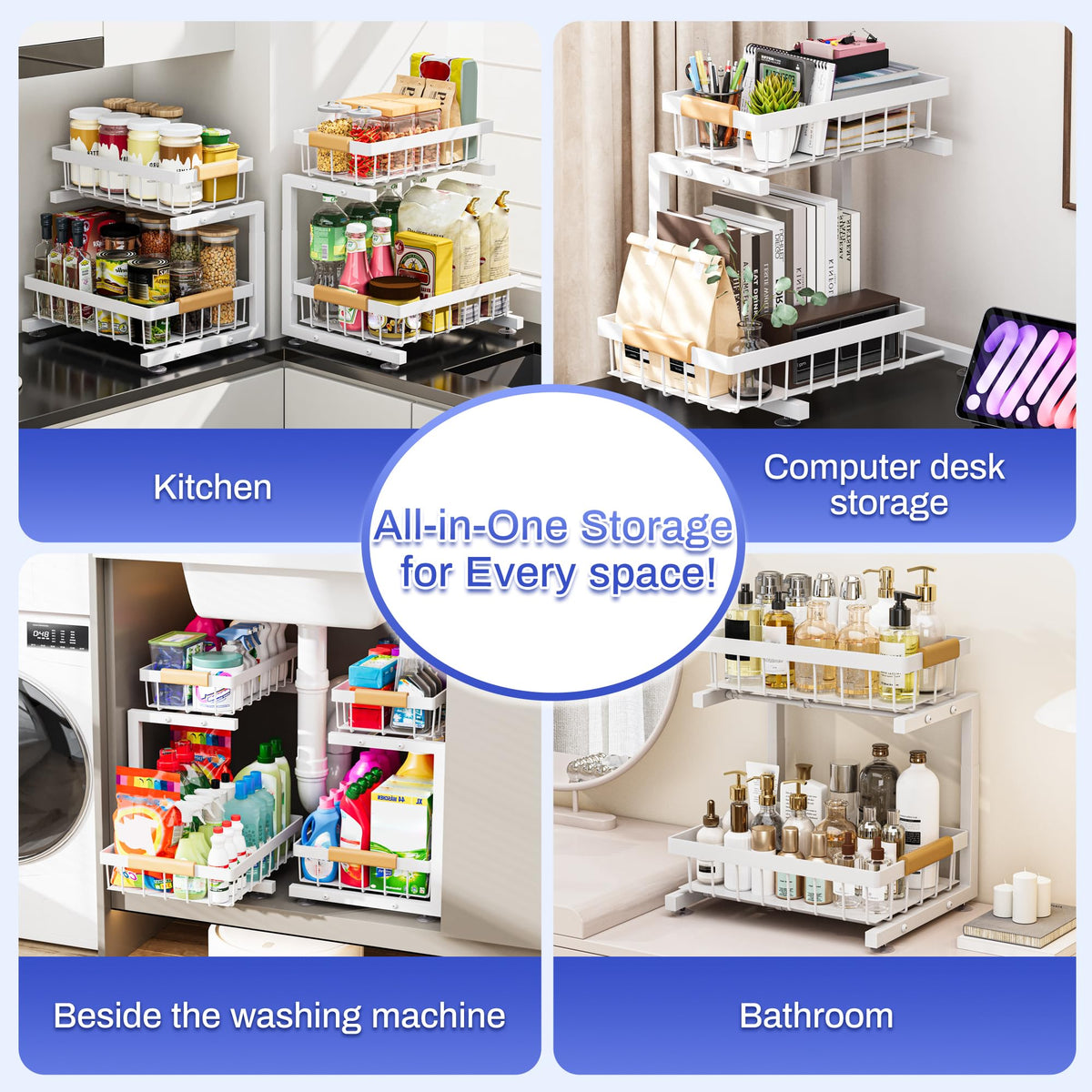 ADBIU multi-purpose storage solution for kitchen, bathroom, pantry
