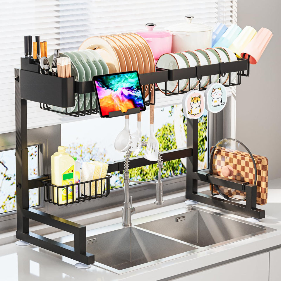 ADBIU over-the-sink rack with extendable length for flexible fit