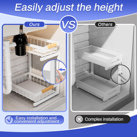 ADBIU slide-out drawers for easy reach in corners