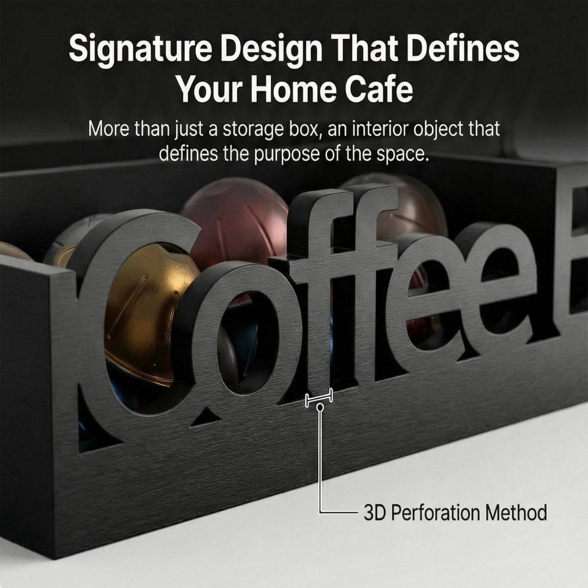 ADDFIT HOUSE Coffee Bar Organizer tea bags station for quick brewing