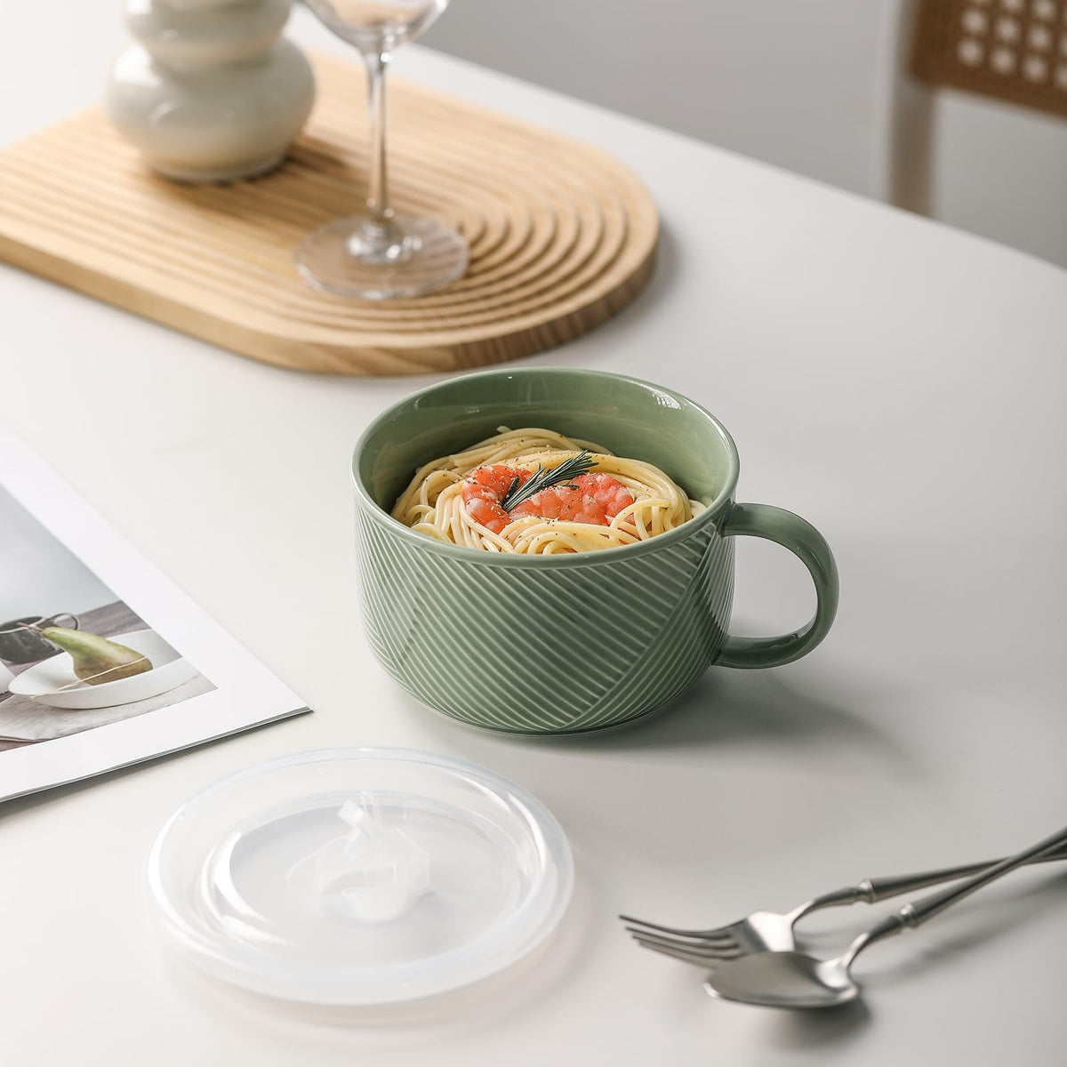 Adewnest microwave safe bowl for quick reheats without flavor loss