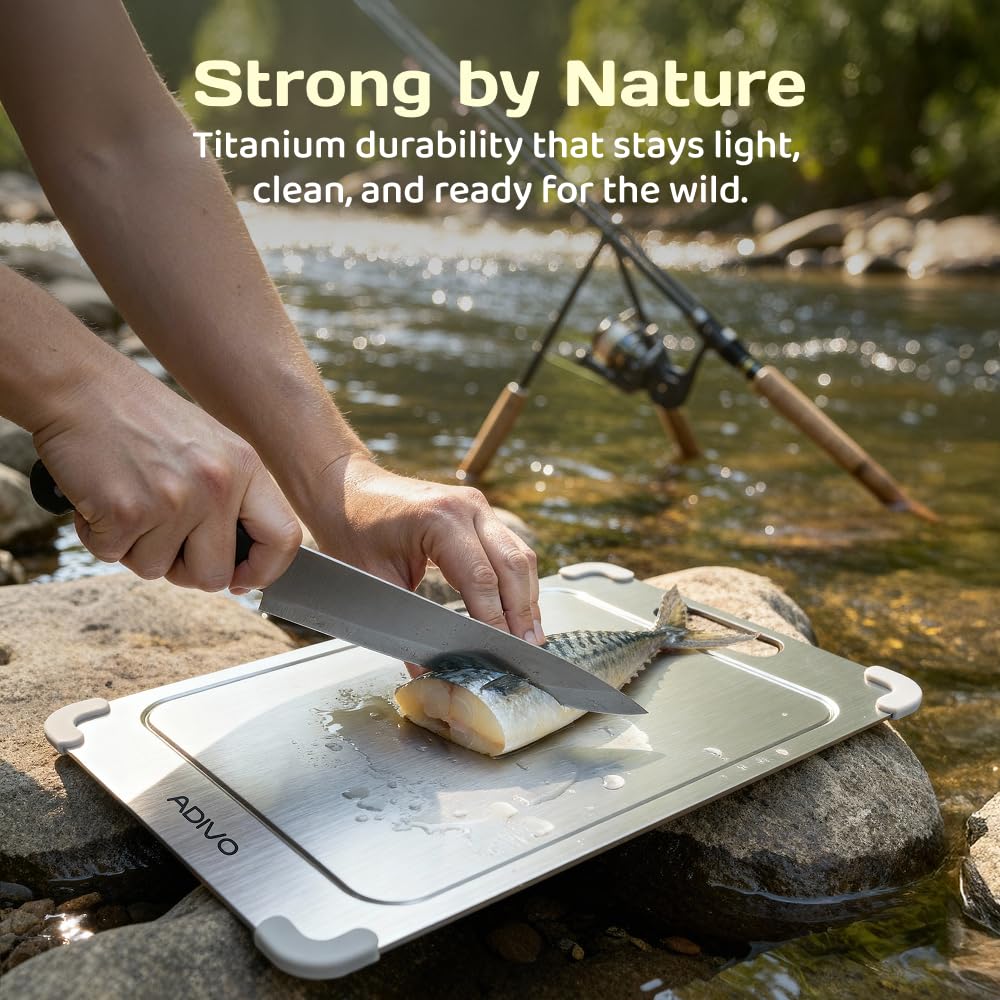 ADIVO double sided design helps separate raw and cooked foods.