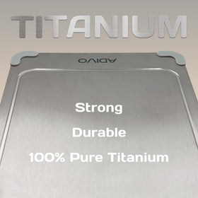 ADIVO durable titanium construction resists warping for long lasting performance.