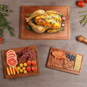 ADMKERS board set in action with meat cheese and produce.