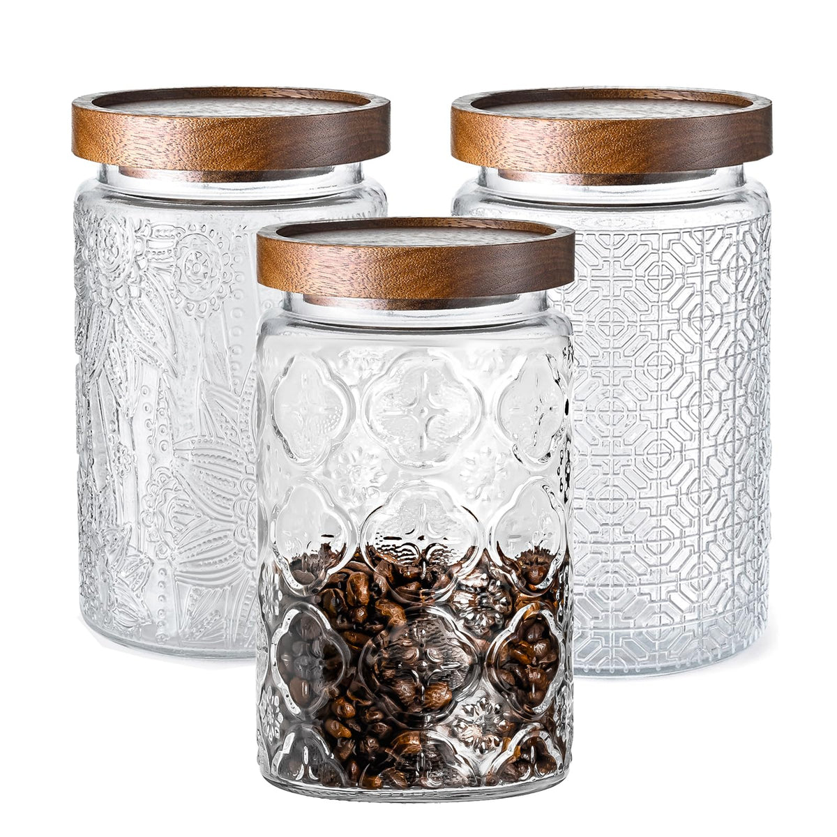Adodeen BPA-free jar 32oz transparent storage with durable, safe glass.