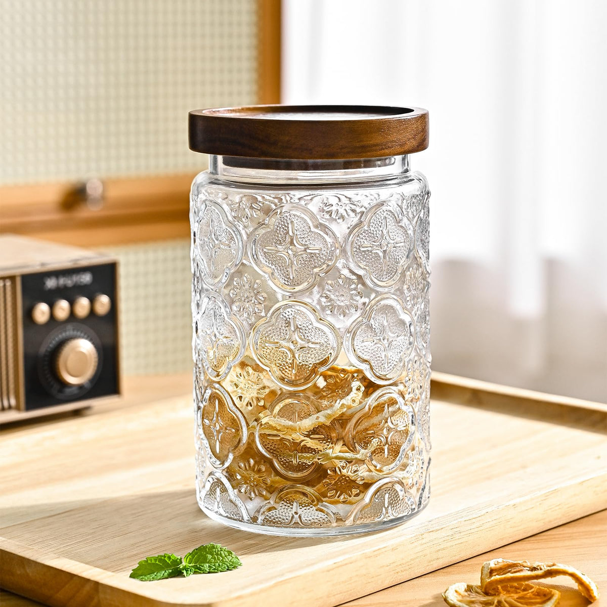 Adodeen flour cookies snacks jar 32oz ideal for baking basics and treats.