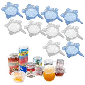 Adpartner silicone can lids provide a tight seal on cans and jars.